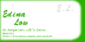 edina low business card